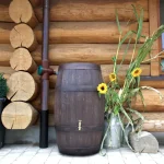 Dekoracyjna beczka na deszczówkę Barrique z kranem 250l 9000680
