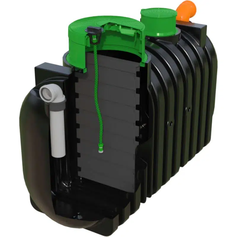 Przekrój przez zbiornik Drop Water Marseplast